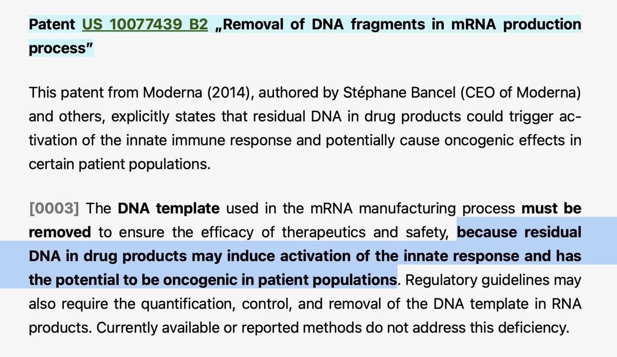 @globepolitics You sound surprised. See, if you'd done any real journalism on the vaccines rather than toe the  government's 'safe and effective' line, you'd know that Health Canada admits to the presence of SV40 and plasmid DNA in them, which Moderna's own patent identifies as being oncogenic.