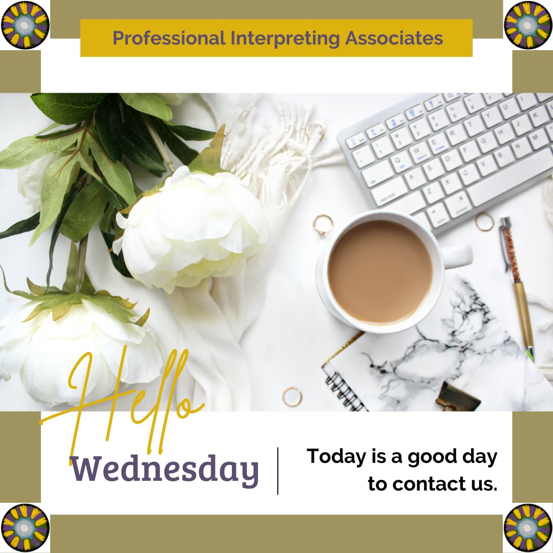 Contact us today and have a Happy Wednesday
☎️
877-247 PIA2 (877-247-7422)
📨
Info@professionalinterpretingassociates.com
#interpretingservices#miamitranslations #fortlauderdale
#multiculturalmiami #multicultural #translationagency #southflorida #interpreting #miamicultural