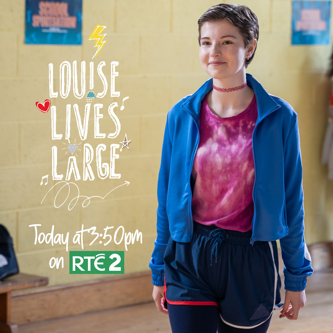 On your marks, get set...GO catch #LouiseLivesLarge! Starting on @RTE2 in one hour 🏅 ⚽ 🎾 👟 🏐 🏀