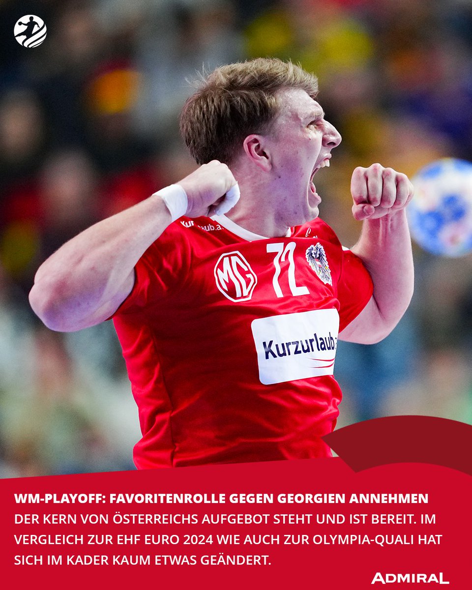 Für die beiden Duelle im Kampf um ein WM-Ticket gegen Georgien gilt es, die Favoritenrolle anzunehmen. Tickets für das Heimspiel am 12. Mai in der Wiener Steffl Arena sind HIER erhältlich ➡️ brnw.ch/21wJ8ag #HandballAustria #Handball #WMPlayoff #AUTGEO #Kader