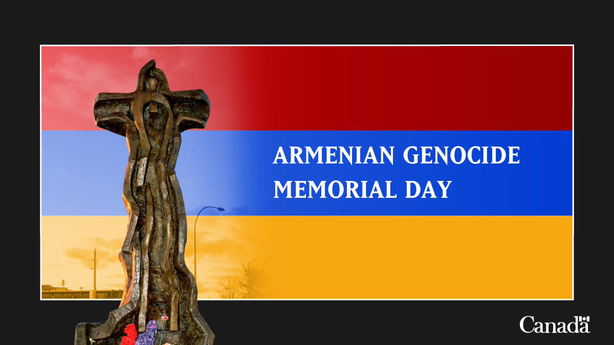 Today, we stand in solidarity with Armenian communities in Canada and worldwide in honouring the memory of the victims and those affected by the Armenian genocide. Let’s reaffirm our dedication to safeguarding the fundamental rights and dignity of everyone. #ArmenianGenocide
