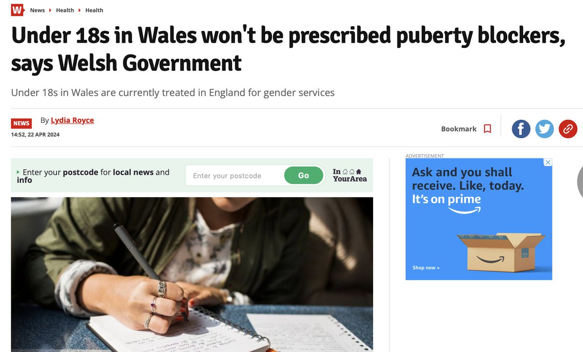 Under 18s in Wales won't be prescribed puberty blockers, says Welsh Government Under 18s in Wales are currently treated in England for gender services Under 18s in Wales will not be prescribed puberty blockers moving forward following a huge review of gender services. The Welsh