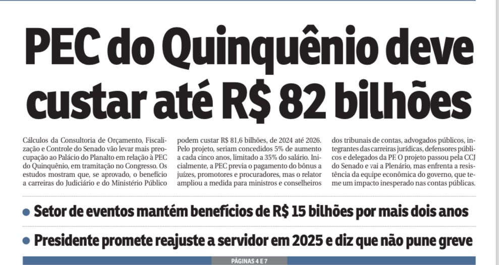 $$$$$$$$$$$$$$$$$$$$$$$$$$$$ . PREMIO R$ 82 BILHÕES . J U D I C I Á R I O ⚖️🤷🏻⚖️🤷🏻⚖️🤷🏻⚖️🤷🏻⚖️🤷🏻⚖️🤷🏻⚖️🤷🏻 🇧🇷BRASIL, o país dos contrastes, onde no universo paralelo uns são mais iguais que os outros! 💰💰💰💰💰💰💰💰💰💰💰💰💰💰 💥 PEC QUE AUMENTA…