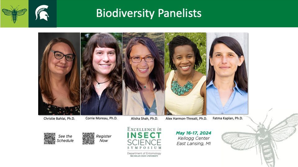I am honored to be a Biodiversity Panelist among the amazing scientists at the Excellence in Insect Science Symposium organized by the @MSUEntomology. Join me in May 16-17. buff.ly/4dezbSr #biodiversity #biocontrol #nematodes #pheromones