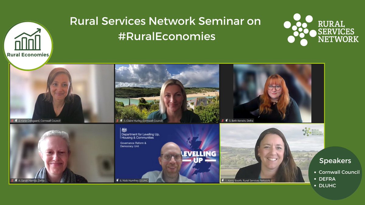 Thanks to those who came to our #RuralEconomies seminar today. Our speakers from @CornwallCouncil, @DefraGovUK, @DefraStats & @luhc delivered engaging presentations that inspired lively discussion. Next up is our #RuralTransport seminar on 22 May ➡️bit.ly/4aKVrSz