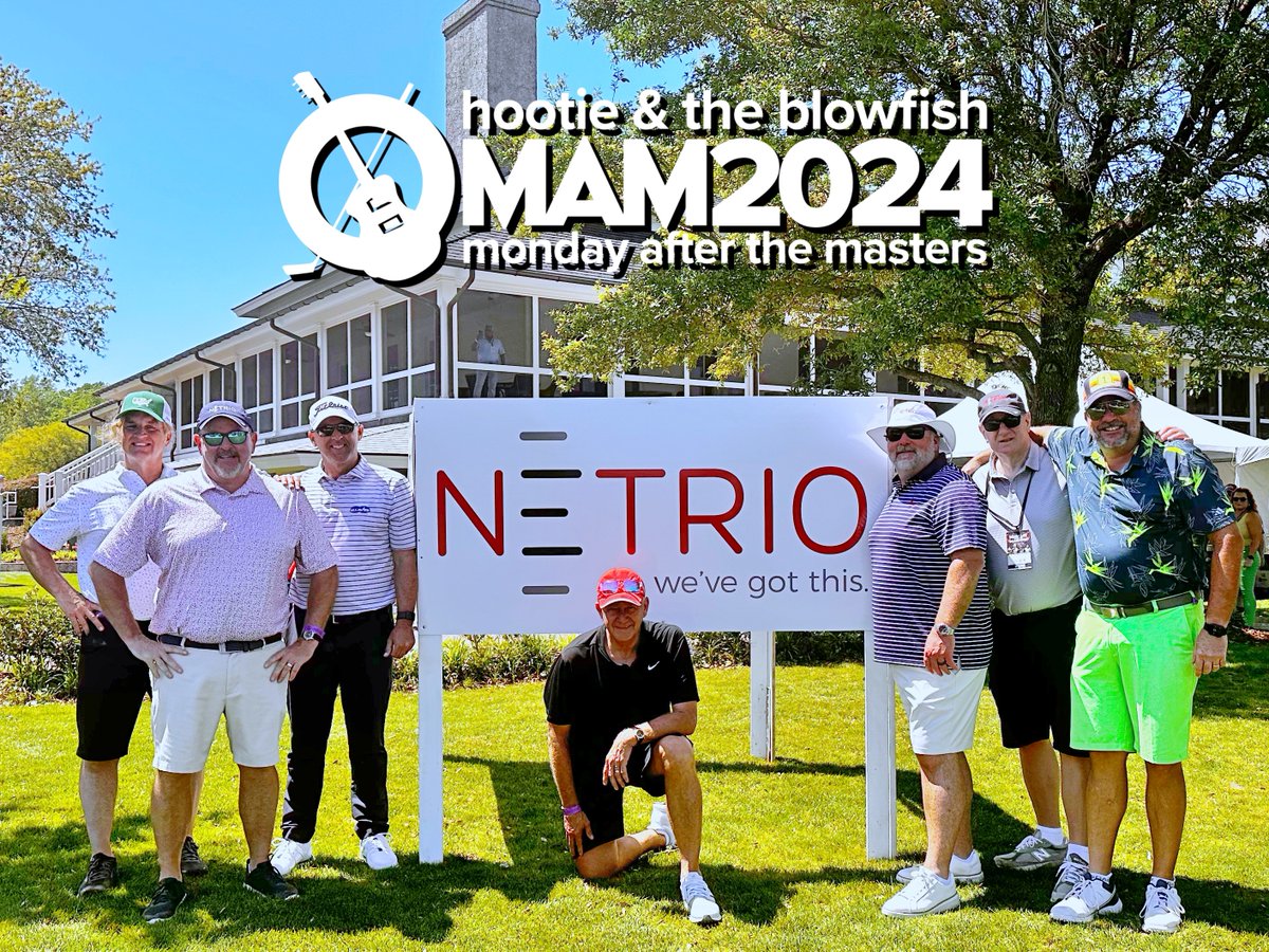NETRIO_llc's tweet image. 7 years ago, the NETRIO team attended the Hootie & the Blowfish Monday After the Masters event. We set a goal of becoming a sponsor when we grew the company 10X. Mission accomplished! This event has generated millions of dollars for children’s educational programs. #MAM2024
