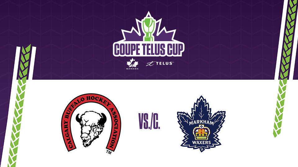 Will the @aaabuffs stay perfect, or can the Waxers move back above .500? Encore la perfection pour les Buffaloes ou retour à une fiche gagnante pour les Waxers? 📺 hc.hockey/TELUSStream2407 📺 hc.hockey/WebTVTELUS2407 #TELUSCup | #CoupeTELUS | @TELUS | @TELUSfr