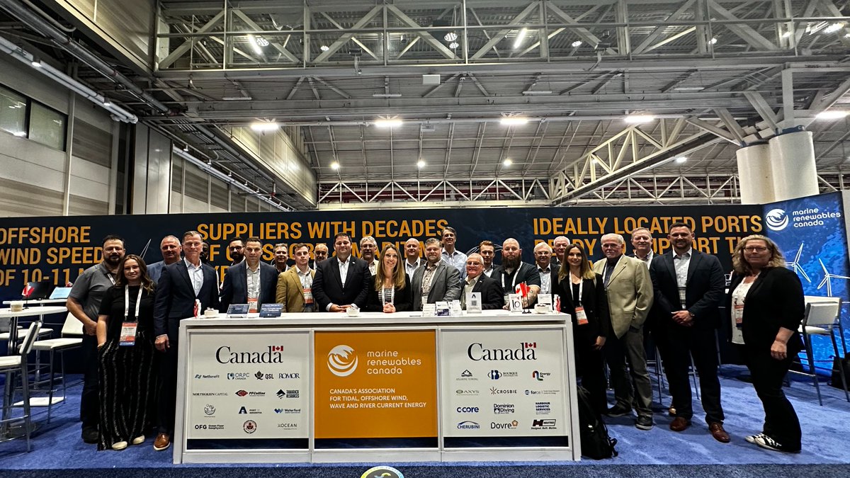 Meet the 🇨🇦 delegation at #IPF2024! We've got a diverse group of companies here, all with experience and capacity to support the global 🌎#OffshoreWind market. Special thanks to Minister @bernardjdavis for stopping by. Come see us at Booth 1400!