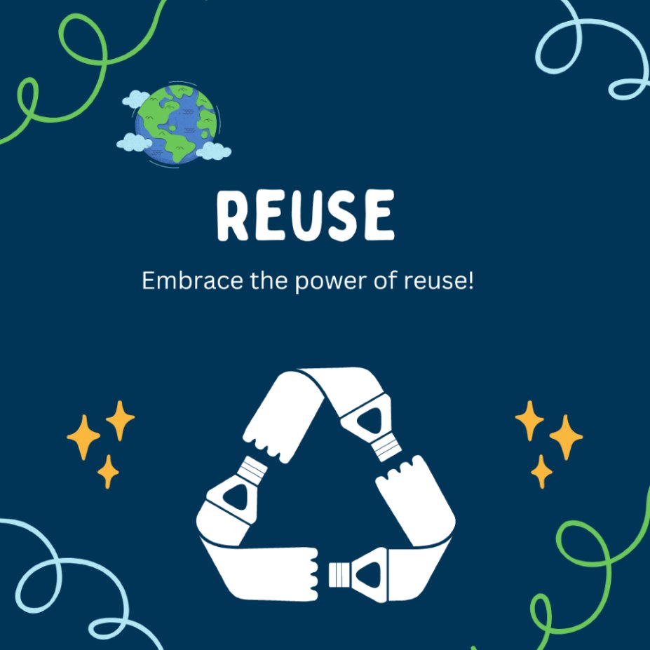 🌱Earth Week Challenge Day 3
Reuse:♻  Embrace the power of reuse! Get creative with how you repurpose items around your home. Old jars can become stylish storage containers, and worn-out clothes can find new life as cleaning rags. #reuse #EarthWeek