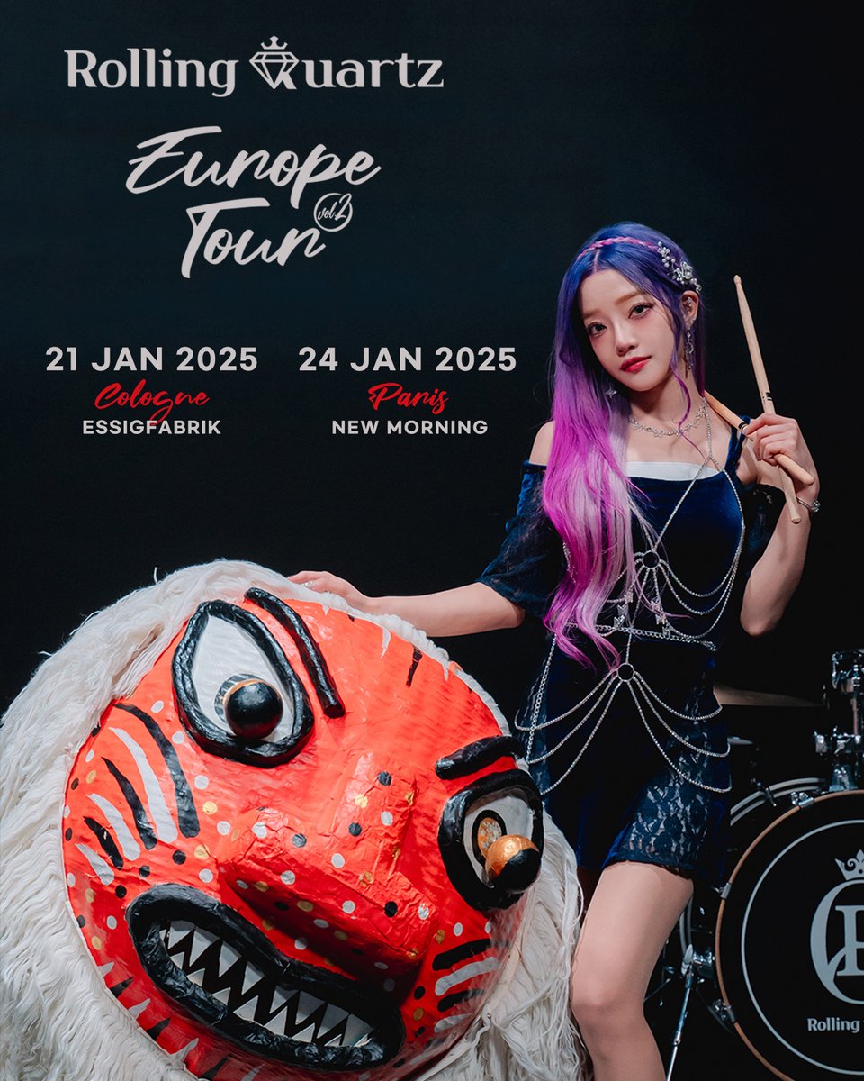 Rolling_Quartz's tweet photo. Diadems in Germany and France, are you ready?!! I hope you are all excited for us~ 💎❤👑🇩🇪🇫🇷

21 Jan 2025 Cologne, ESSIGFABRIK
24 Jan 2025 Paris, NEW MORNING

More cities are coming soon~ 
Come tomorrow and see where else we will go.

Ticket Info at https://t.co/z7yx0xX2g0 https://t.co/NuG3LbEks5