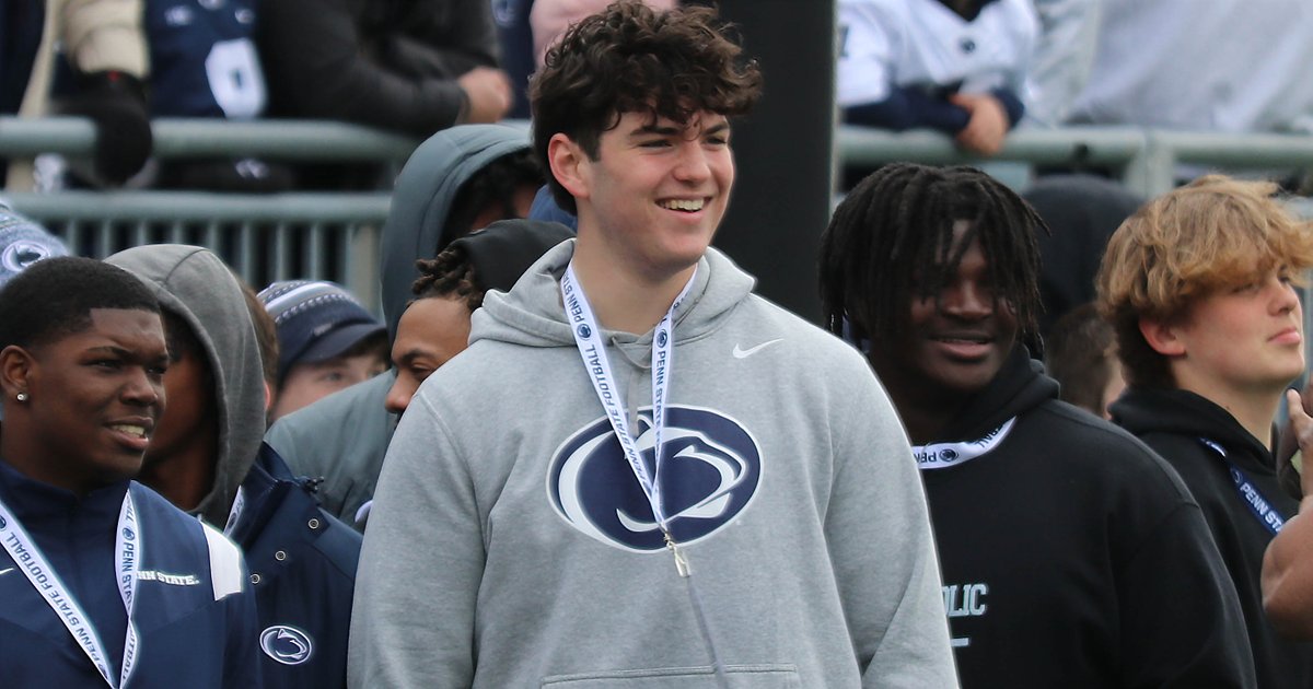 On3 Scouting Director @CharlesPower breaks down last week's decision to award future Penn State offensive tackle Owen Aliciene a fourth star and a place in the On300. 'I felt like he stacked up really well within the group' Link: on3.com/teams/penn-sta…