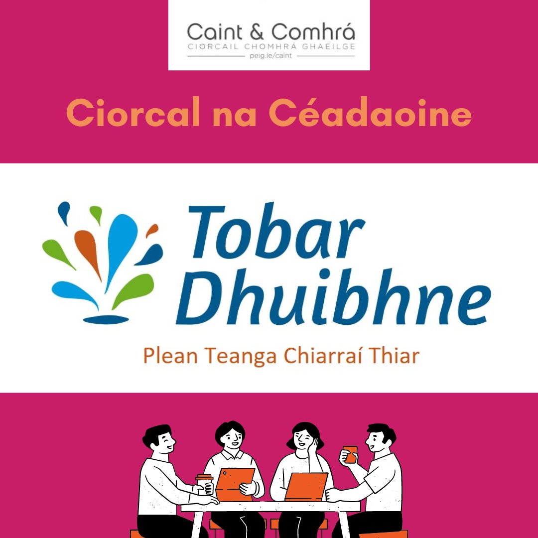 Tá an spotsolas ar chiorcal nua atá tar éis bualadh le chéile don chéad uair inniu! #ciorcalnacéadaoine Beidh Ciorcal Comhrá – Ciarraí Thiar ag teacht le chéile gach Céadaoin ag 11:00 ó seo amach chun Gaeilge a labhairt go rialta 🎉 Tuilleadh eolais ar peig.ie