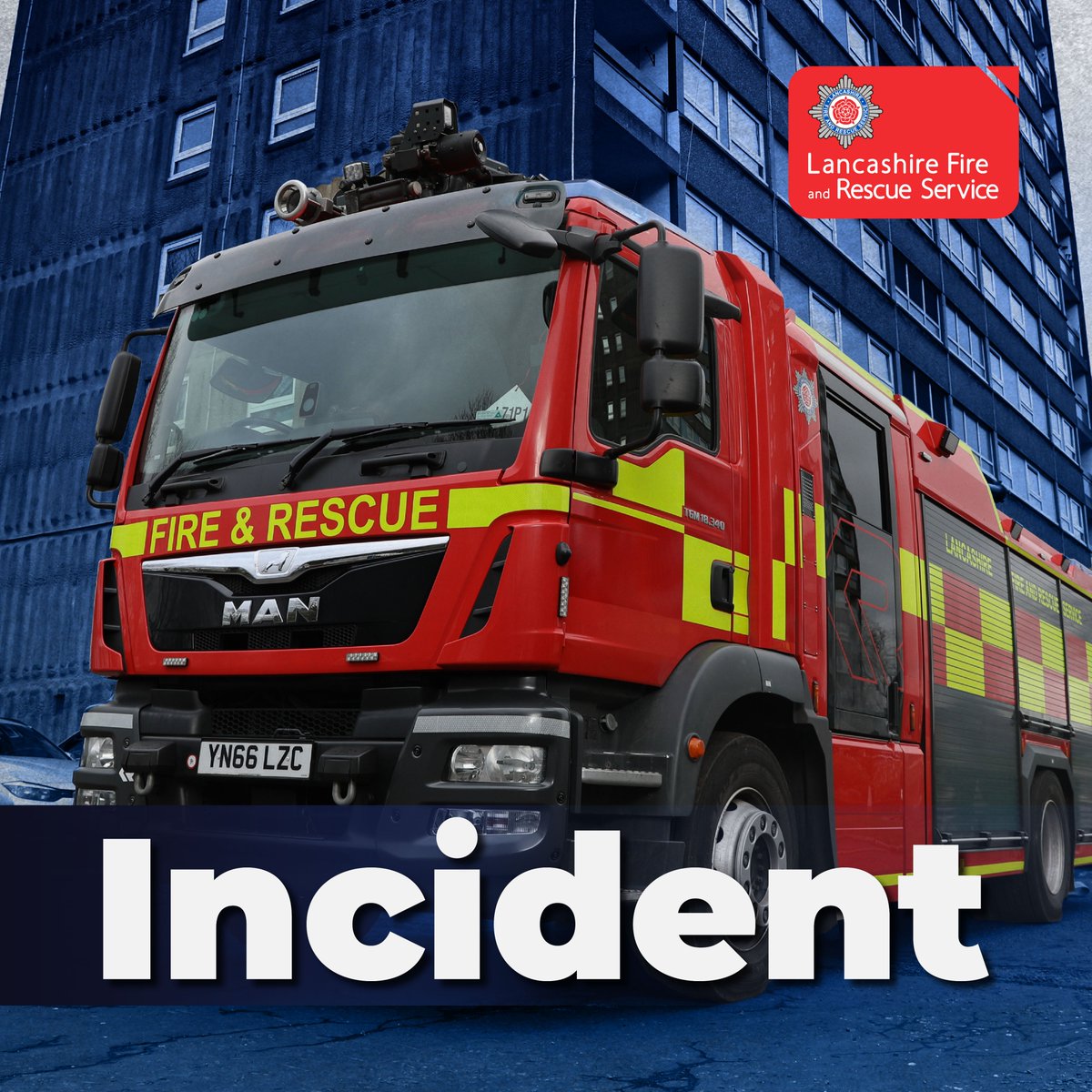 We currently have two fire engines from Bacup and Rawtenstall and two wildfire units in attendance at a wildfire close to Darwen Tower. We ask people to please avoid the area whilst we deal with this incident. If you can see or smell smoke, please close your windows and doors.