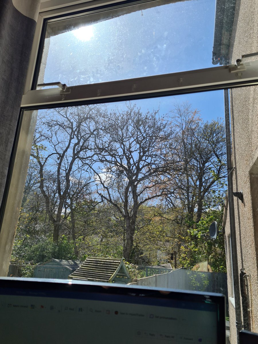 Second keeping in touch day while on mat leave and I've finally got through all of my emails and I have a lovely, sunny view 😎