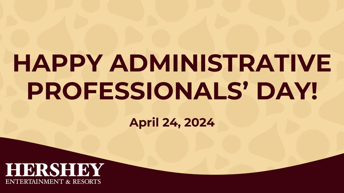 Appreciation post! 🙌 Happy Administrative Professionals' Day to our incredible admin team members throughout our destination! We are grateful for all you do to make #HersheyPA so sweet. 

#HersheyJobs #HersheyPA #ThankYou #EmployeeAppreciation