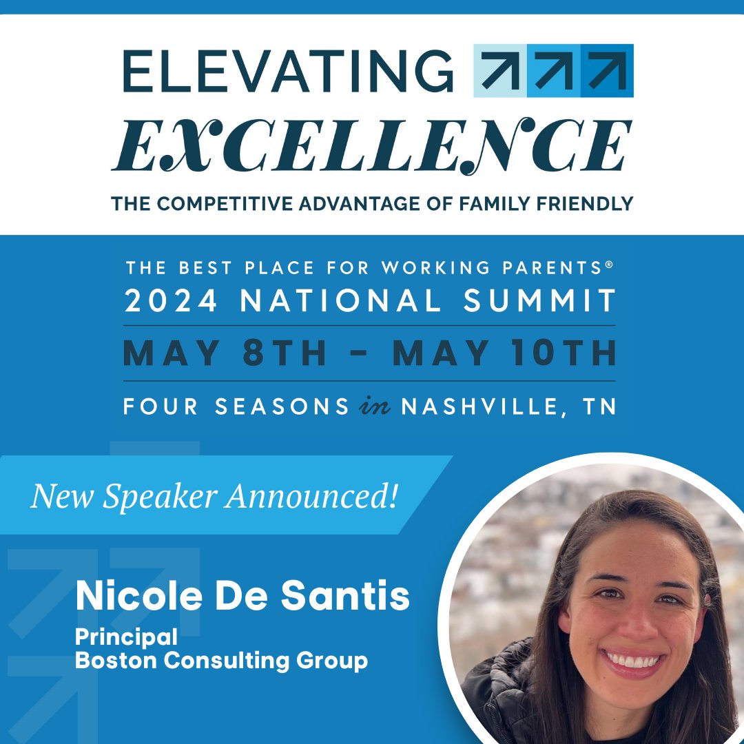 Excited to announce Nicole De Santis of @BCG as the latest addition to our lineup of speakers at The BP4WP 2024 National Summit! Nicole will unveil new insights from BCG on how childcare benefits are a game-changer for companies. 📊 Secure your spot: bit.ly/3PLfasU