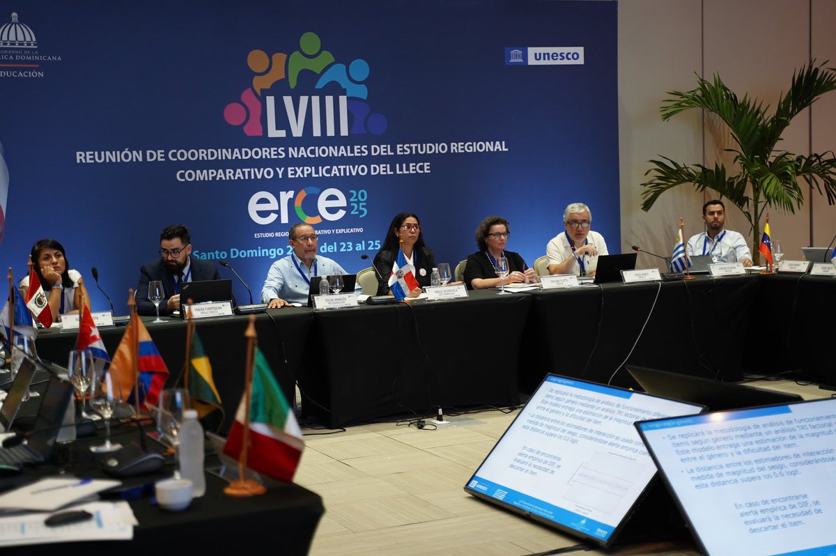 ¡Integración internacional por la calidad educativa!

Junto la coordinación técnica del Laboratorio Latinoamericano de Evaluación de la Calidad de la Educación (LLECE) de la @unesco Chile, iniciamos la reunión 58° de Coordinadores Nacionales del Laboratorio.