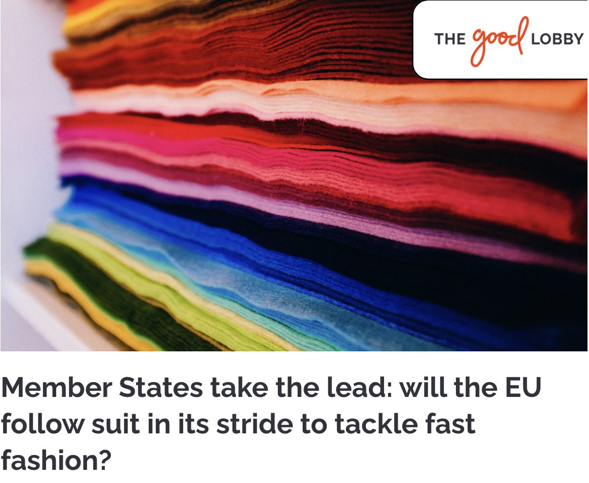 After banning the advertising of fossil fuel products, France prohibits the promotion of fast fashion products, as of January 1, 2025. Here's why we expect the EU to follow up in the next political cycle: thegoodlobby.eu/member-states-… #fastfashion