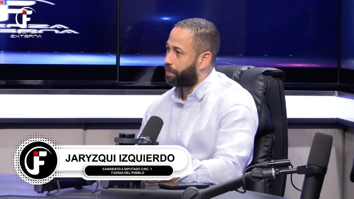 Estuvo con nosotros la mañana de hoy, <a href="/jarizqui/">Jaryzqui Izquierdo</a> ex-regidor, secretario general de la Fuerza del Pueblo y candidato a diputado por la circunscripción 1 en Santiago. Gracias por acompañarnos en nuestro programa “EN LA MAÑANA” por el canal @FuerzaExterna.