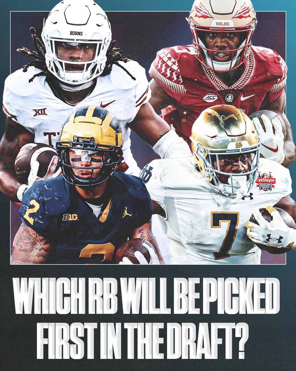 Which RB will have their name called first at the #NFLDraft? 🏈