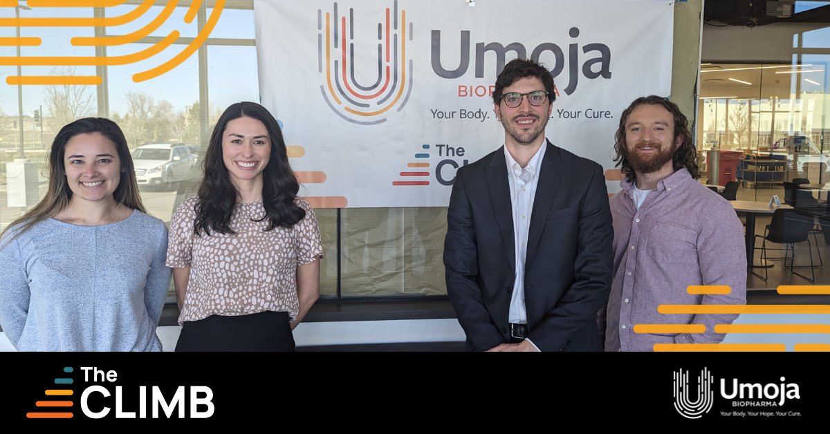 Umoja Biopharma (@umojabiopharma) on Twitter photo Grateful to host <a href="/coschoolofmines/">Colorado School of Mines</a>’ ambitious graduate students at The CLIMB earlier this month! We enjoyed sharing our #CGT vision for Umoja and The CLIMB with the next generation of #biotech leaders. Grateful to host <a href="/coschoolofmines/">Colorado School of Mines</a>’ ambitious graduate students at The CLIMB earlier this month! We enjoyed sharing our #CGT vision for Umoja and The CLIMB with the next generation of #biotech leaders.