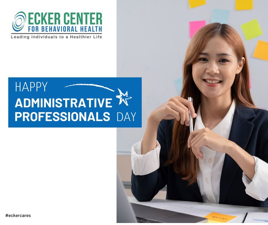 Happy National Administrative Professionals Day! To all of Ecker’s amazing administrative professionals—THANK YOU for your dedication and hard work. We are grateful for everything you do. 💙

#eckercares #eckercenter #administrativeprofessionalsday2024
