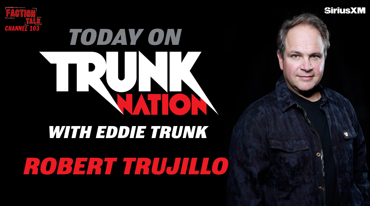 Today on #TrunkNation - @EddieTrunk chats w/@RobertTrujillo about his upcoming gig with #InfectiousGrooves, the latest on @Metallica & much more! Plus, time for your calls. Tune in to @factiontalkxl from 3-5pET or listen back anytime on the @SIRIUSXM app: siriusxm.com/trunknation