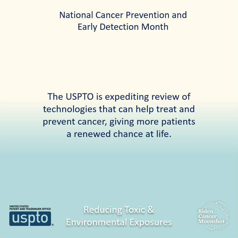 As part of National Cancer Prevention and Early Detection Month, we're committed to the #BidenCancerMoonshot goal to prevent cancer before it starts & detect cancer early. We're taking action by helping bring cancer-related technologies to market faster. bit.ly/3HzDES2