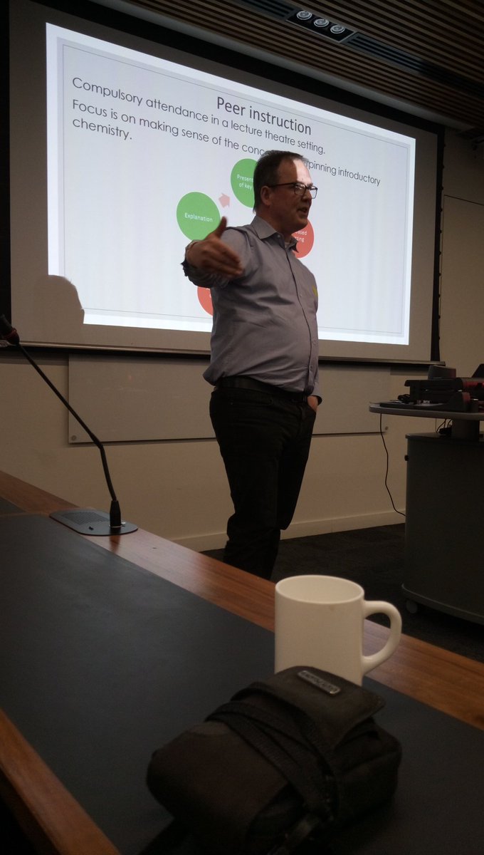 Peer Instruction - poll your students with a knowledge check question, then get them to discuss the topic - poll again - results are closer to correct answer, says <a href="/S_J_Lancaster/">Simon Lancaster</a>