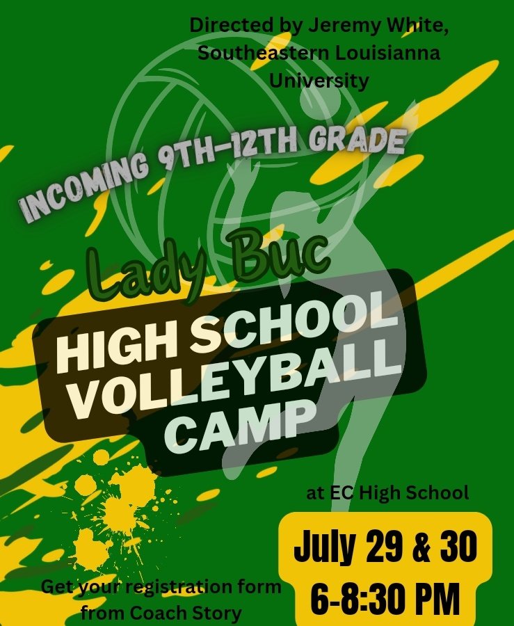 Lady Buc Volleyball Camps. Get registered today!