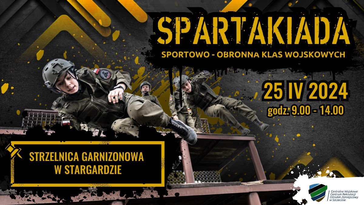 Prokop_21's tweet photo. 📆 Już #jutro w #Stargard.zie odbędzie się #Spartakiada Sportowo - Obronna #KlasaWojskowa.

🏆 W 3 głównych konkurencjach zmierzy się ze sobą 1️⃣4️⃣ sześcioosobowych drużyn reprezentujących szkoły ponadpodstawowe z woj. #zachodniopomorskie.go ⤵️⤵️⤵️ https://t.co/OWdem92RPE