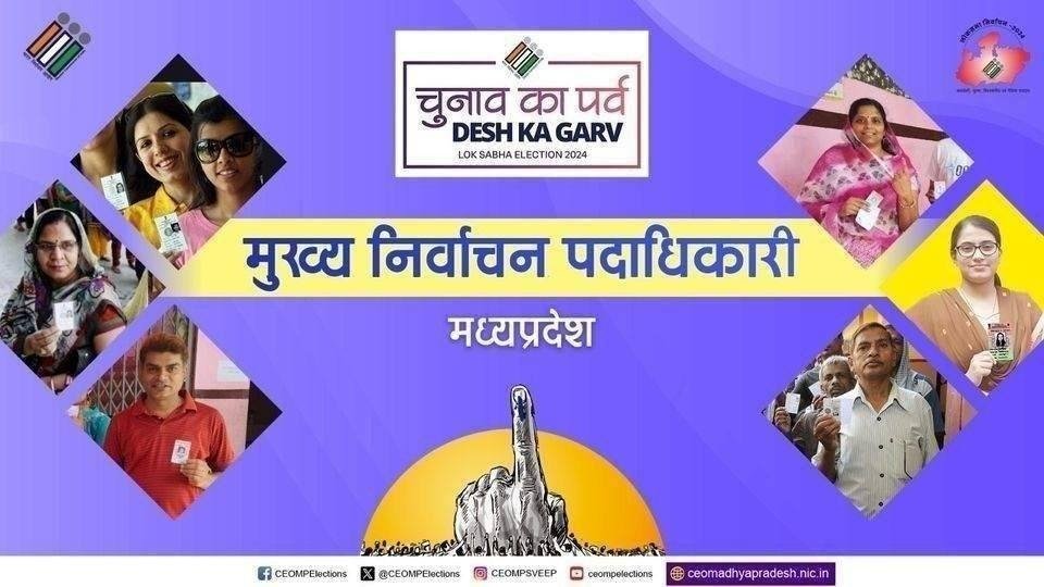 #LokSabhaElections2024 अंतर्गत चौथे चरण के लिये नाम निर्देशन-पत्र दाखिल करने की प्रक्रिया जारी है।आज छठवें दिन 19 अभ्यर्थियों ने 21 नाम निर्देशन-पत्र प्रस्तुत किये।अब तक 58 अभ्यर्थियों द्वारा 83 नाम निर्देशन-पत्र दाखिल किये जा चुके हैं : अनुपम राजन,मुख्य निर्वाचन पदाधिकारी,मप्र