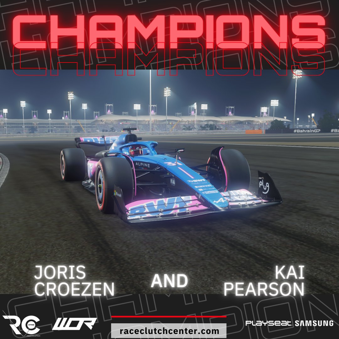 🎮🏁What a win for @PSR_Kai & @Jjoriss7🏆! They conquer the WOR T1 Console & T2 PC championships! They've roared back stronger, claiming 6 race wins & 15 podiums!💥 Victory tastes sweeter after the fight! (or Hard work pays off, and they've proved it!) #SimRacing #Champions