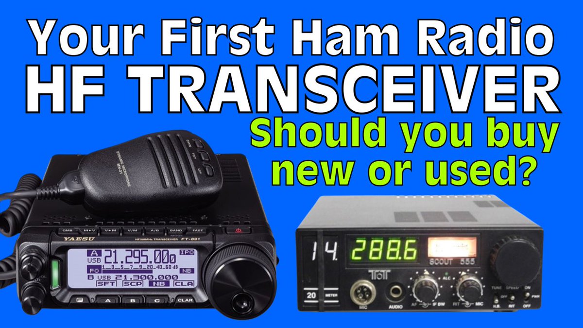 Your First HF Rig - Buying New or Used Ham Radio Gear youtu.be/eCTe9MtZ8EU?si… via @YouTube #hamradio #amateurradio