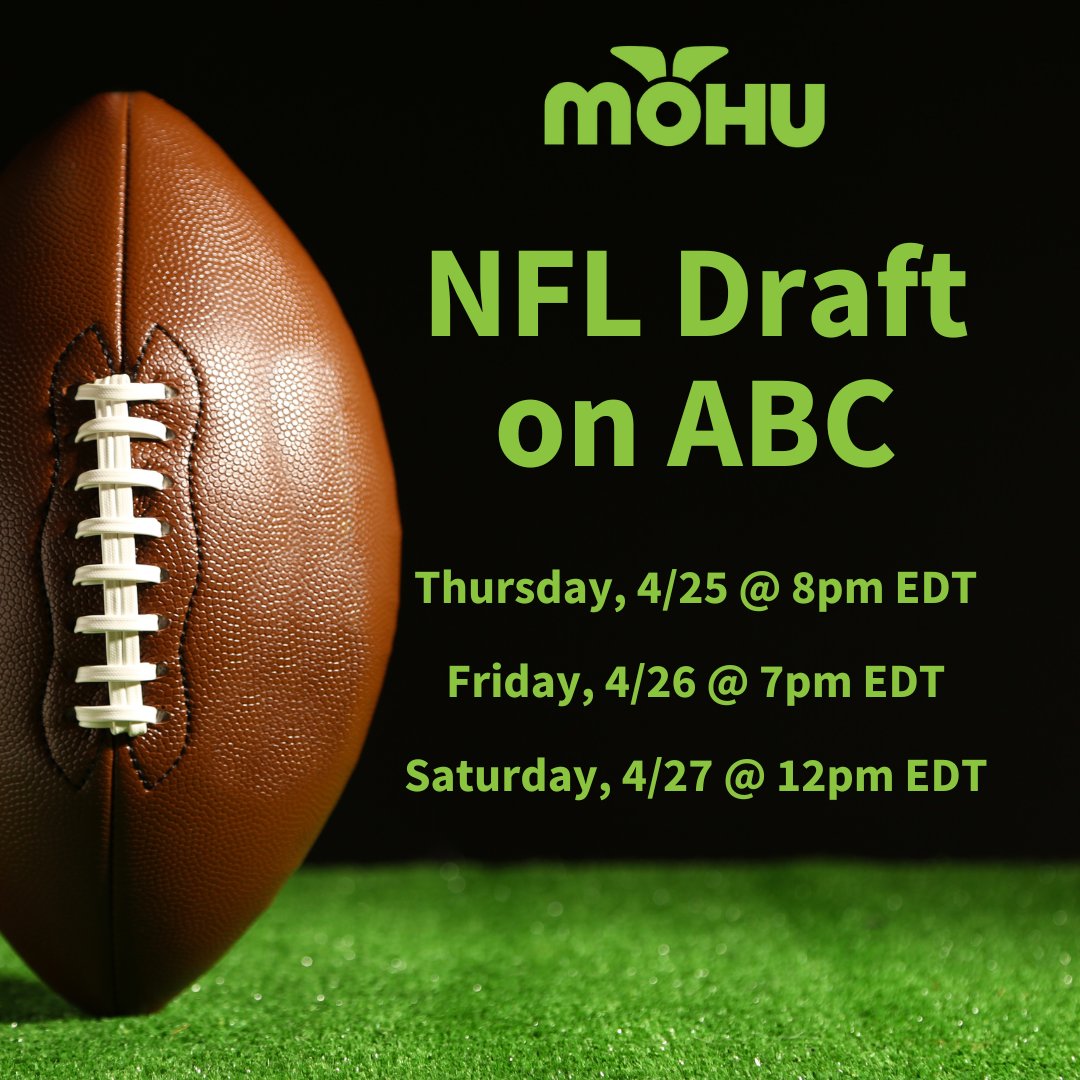 gomohu's tweet image. You can catch the first 3 days of the 2024 NFL Draft LIVE and for FREE with your TV antenna! Watch 4/25-4/27 on @ABCNetwork. 

#NFL #NFLdraft #2024draft #TVantenna