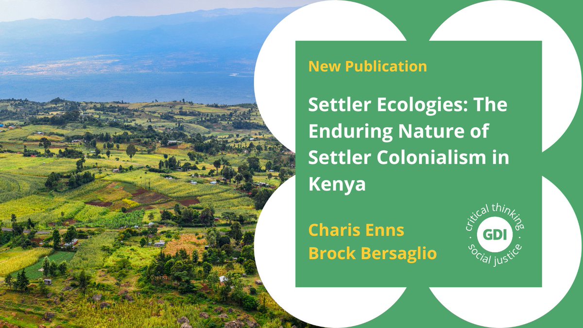 Congratulations to Dr Charis Enns (@Charisenns), whose book 'Settler Ecologies: The Enduring Nature of Settler Colonialism in Kenya' has been published and is now available to read! 🎉 Find out more here: loom.ly/BBltZIM