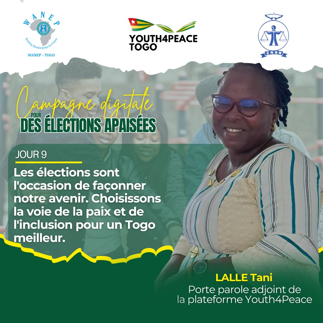 La transparence et l'inclusivité sont requises pour toutes les opérations électorales, ceci aide à réduire le potentiel de violence. #TisserDesRelationsPourLaPaix #TgTwittos #togolais228 #tolérance #nonviolence #électionstogo