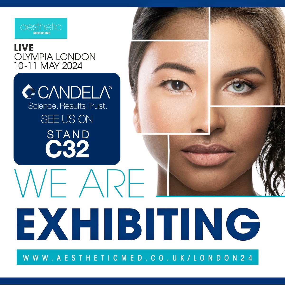 Just over two weeks until the start of 'Aesthetic Medicine Live' at #Olympia in #London.

Come and say 'Hi' to the Team on Stand C32, where we'll be showcasing our award winning Portfolio.

We can't wait to see you there!

#Candela #ManufacturerOfTheYear #MOTY
<a href="/aestheticmlive/">Aesthetic Med Live</a>