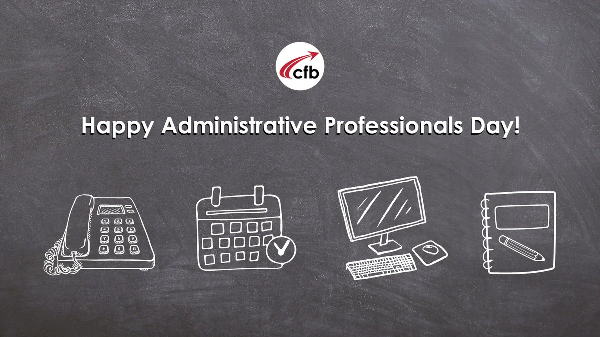 Happy Administrative Professionals Day! We love and appreciate all of our campus and district administrative professionals! Thank you for your dedication to our students, schools, district and community! #cfbproud #cfbcommunity