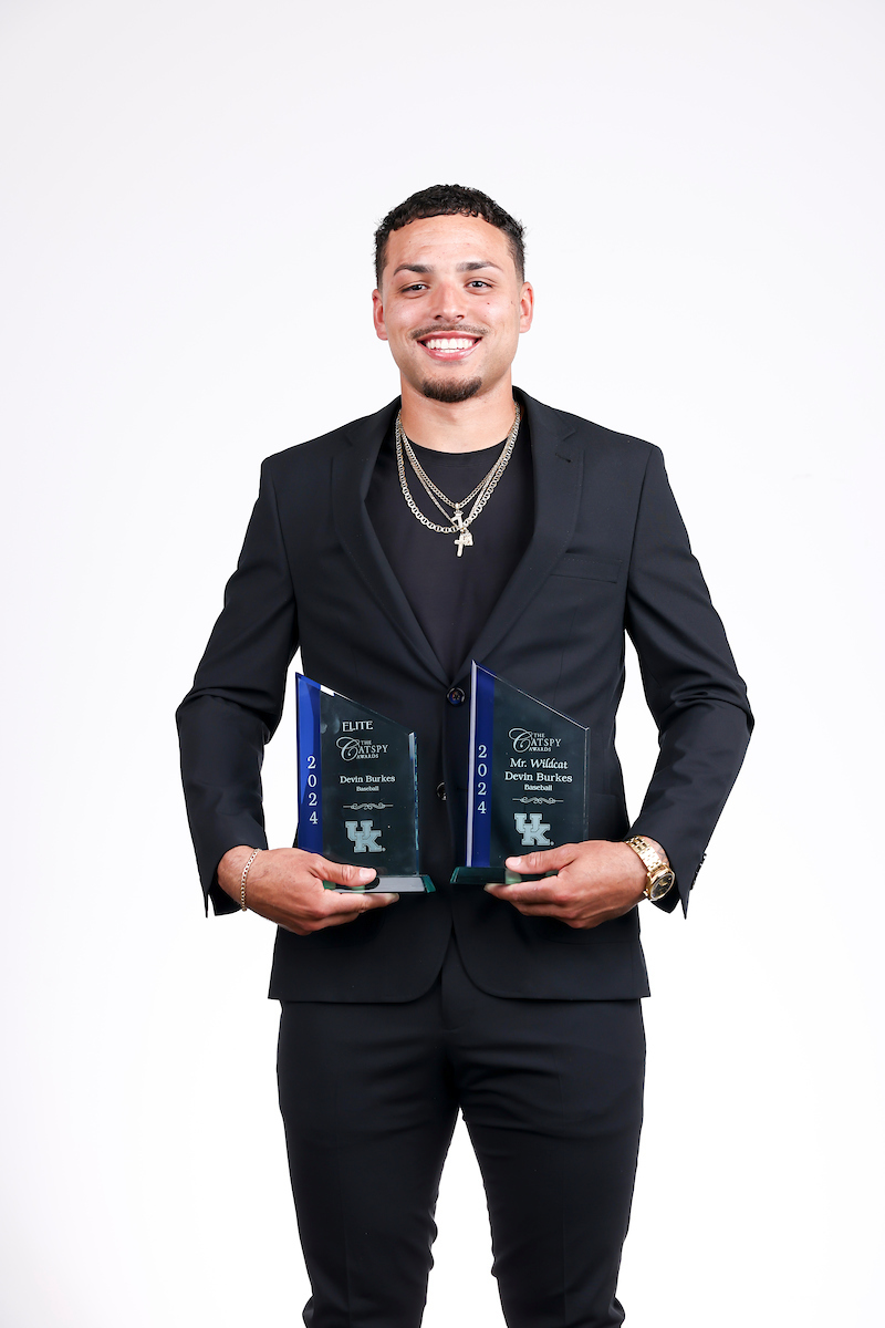 Swaggy as always, <a href="/Devin_Burkes/">Devin Burkes</a> was named Mr. Wildcat last night, as well as winning an Elite Performer award. #Catspys
