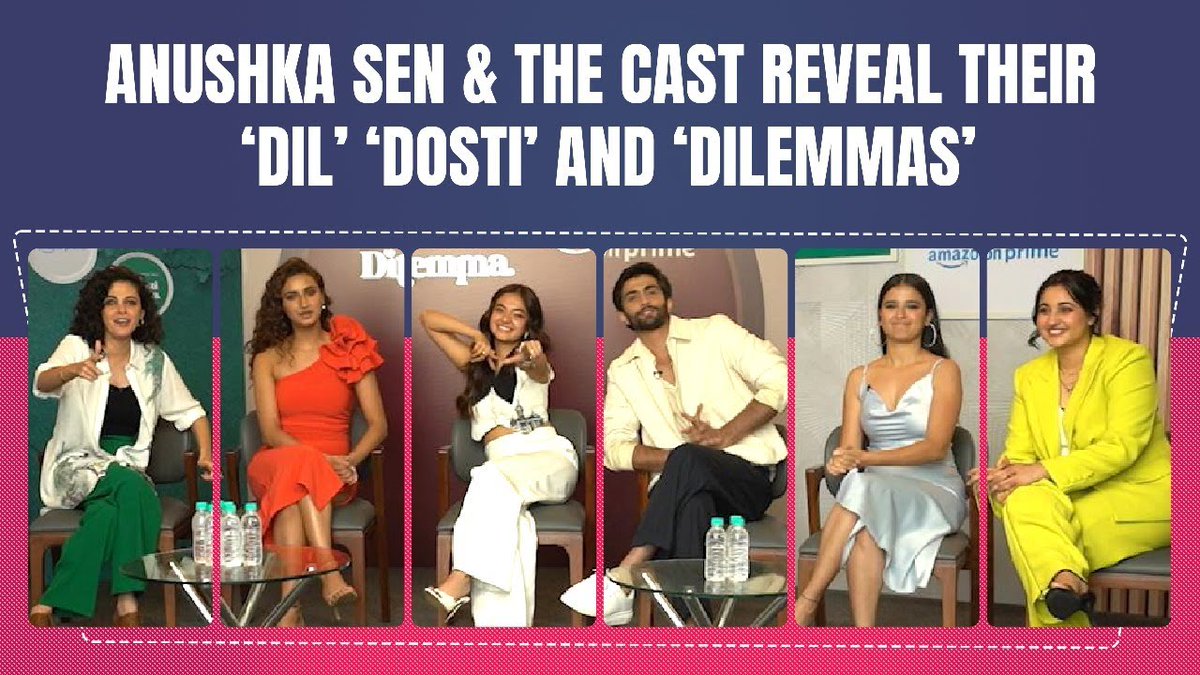 #AnushkaSen with the cast & director of #DilDostiDilemma reveals about their DIL’s & more

@anushkasen_04  #AnushkaSen, #KushJotwani, #VishakhaPandey, #ElishaMayor, #RevathiPillai #Debbie

youtu.be/w2UMBc42rJA?si…