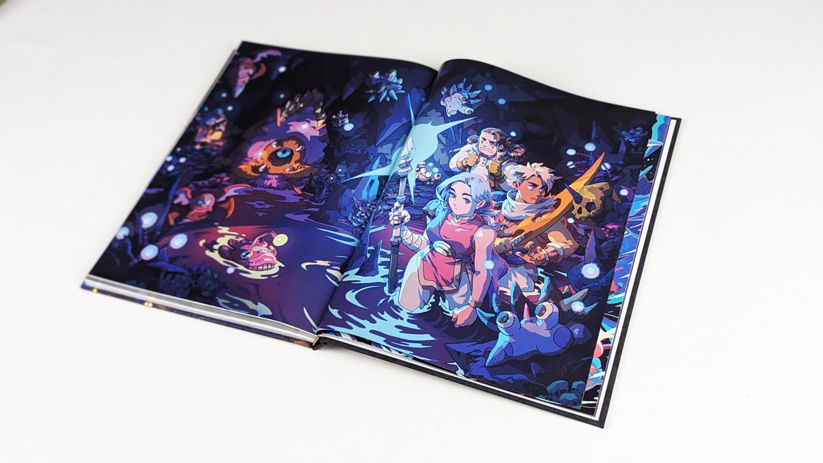 seaofstarsgame's tweet photo. Sea of Stars: The Concept Art of Bryce Kho is now available for pre-order! 

👉 https://t.co/a2CFeoxppE https://t.co/UxXI19J4Ft