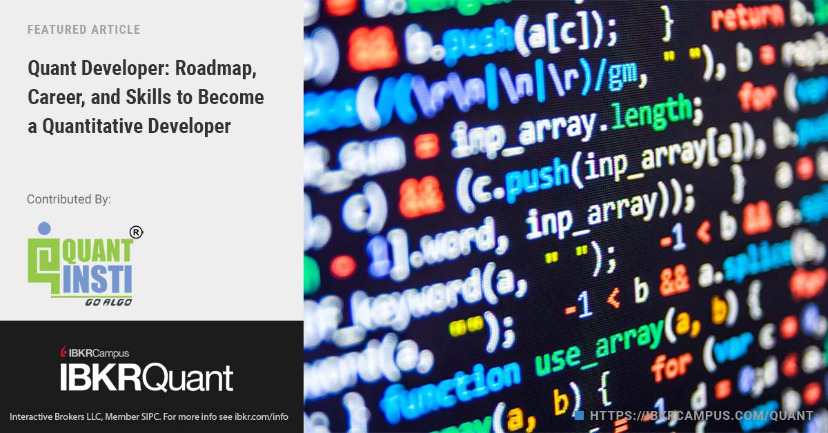 This @QuantInsti article provides guidance on becoming a quantitative developer, including key responsibilities and skill-building: ibkrcampus.com/w3z4 #AlgorithmicTrading