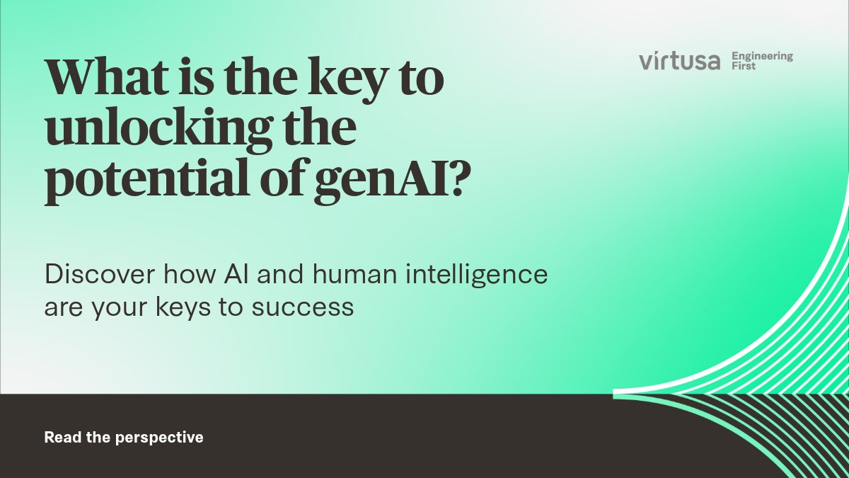 In tech, #genAI is revolutionary, but its full power emerges with a fusion of AI and human intelligence. Explore our insights on harnessing genAI's potential while managing potential risks: splr.io/6019YyDF3 #EngineeringFirst