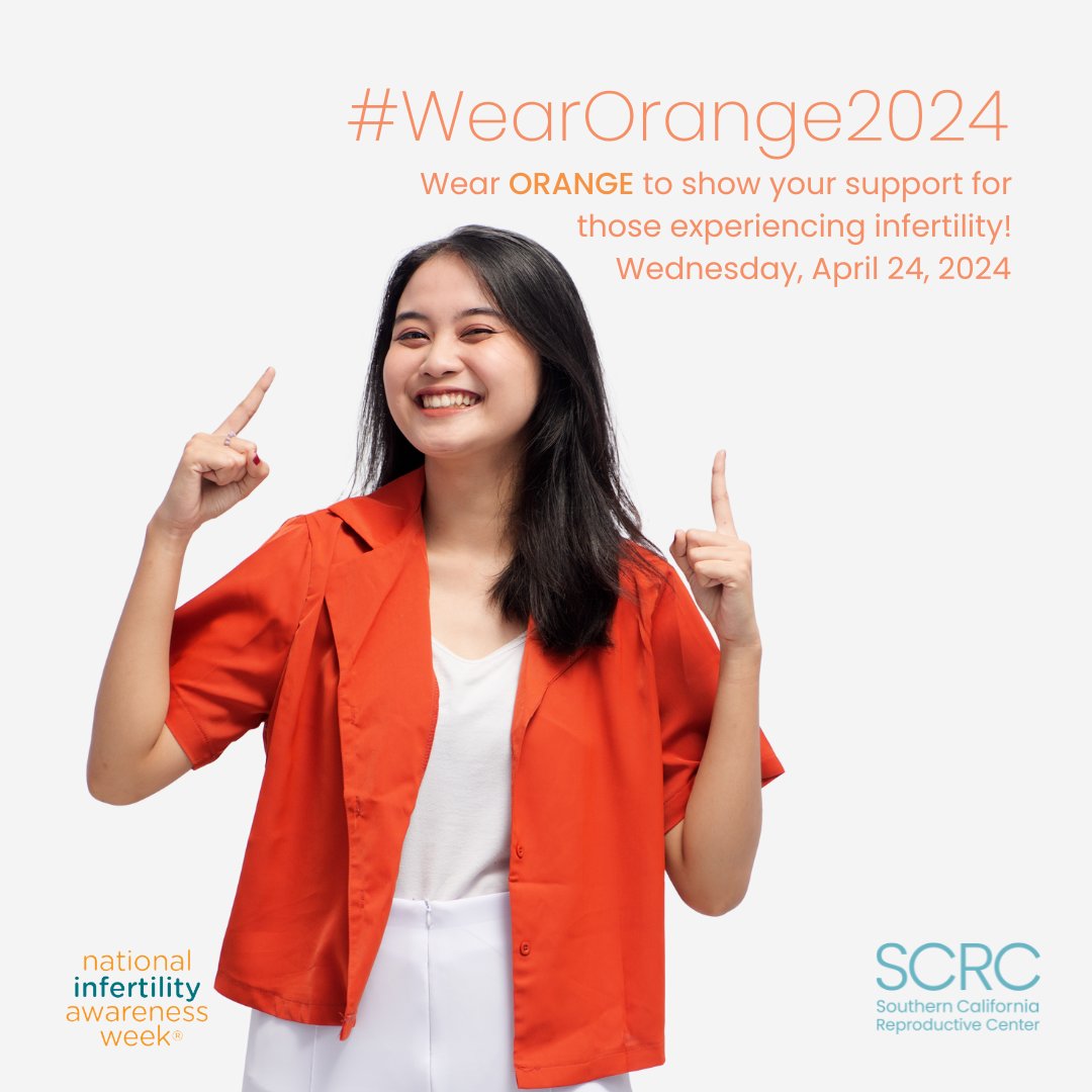 #WearORANGE🍊 Today!

From orange socks to an awareness tee shirt, ROCK your orange to raise awareness during National Infertility Awareness Week®.

Tag us in your post!

@asrm_org @resolveorg

#NIAW2024 #RESOLVE #ASRM #InfertilityAwareness #Infertility #WearOrange2024