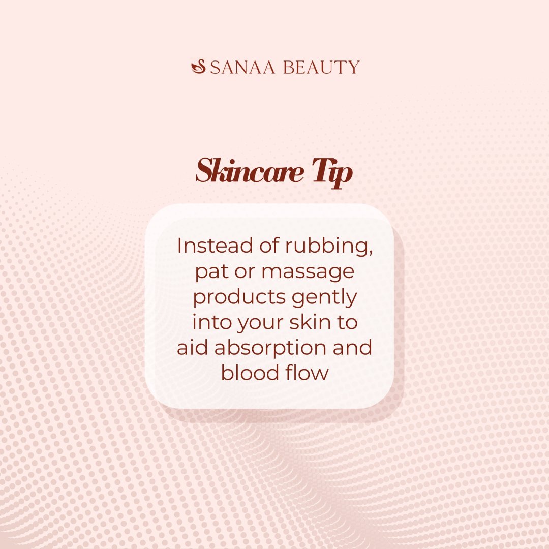 It's all about enhancing absorption and boosting blood flow for that radiant glow! ✨ And yes, that includes our beloved Sanaa Beauty Serums. Treat your skin with love! #SkincareTip #SanaaBeauty