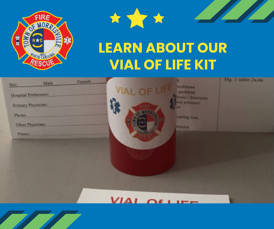 The Vial of LIFE kit enables emergency personnel to quickly locate information regarding your medical history in a time of crisis and administer proper medical treatment. Obtain your free kit from any of our 3 fire stations, and learn more at bit.ly/3uJwGGC