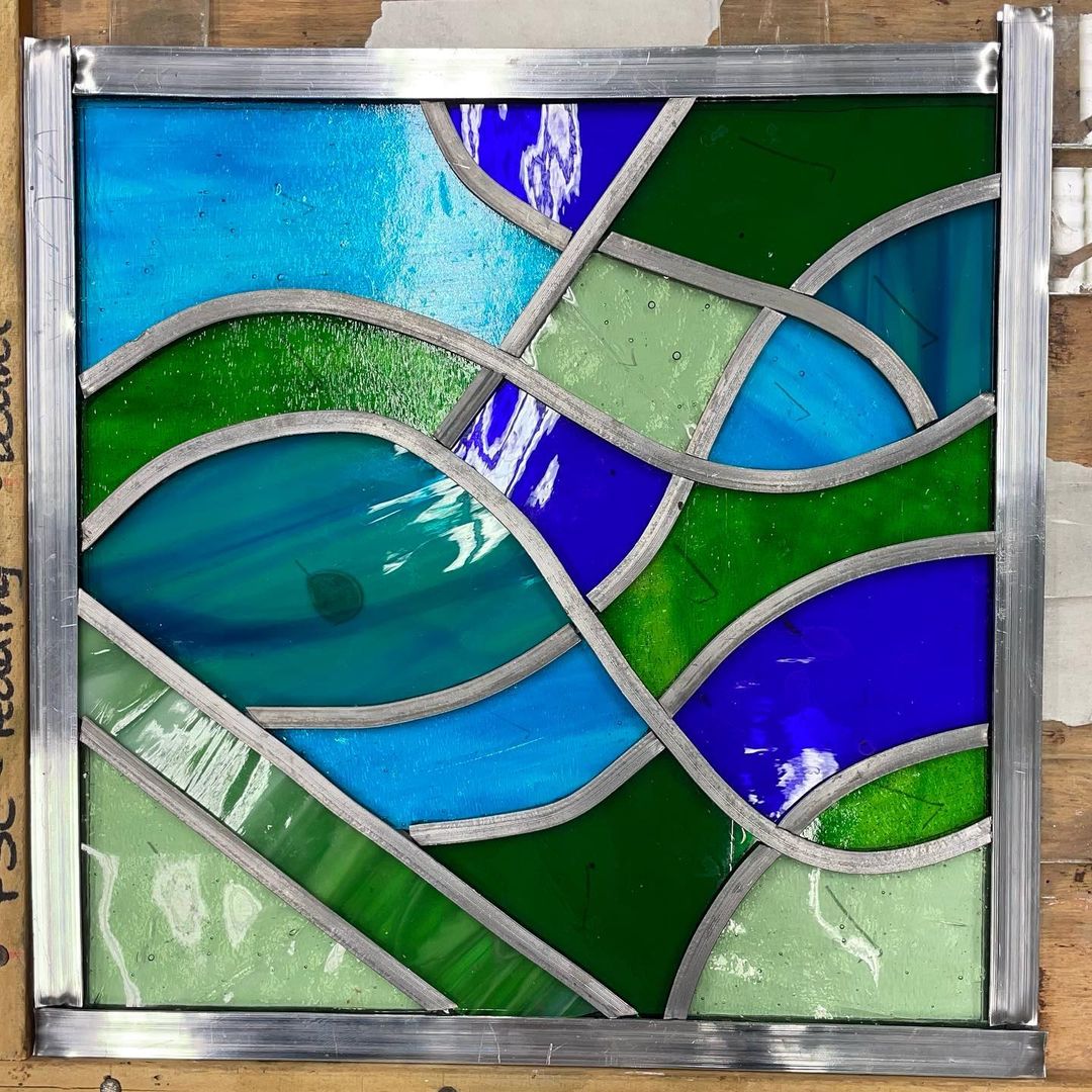 The art of stained glass🌈 Did you know, traditionally, the colour in the glass is created by mixing oxide powders with a sand and ash mixture. Joining in on one of our stained glass workshops can be a great opportunity to have a go. 👉ow.ly/KqRo50Rn4mH 📸 Carole Gray