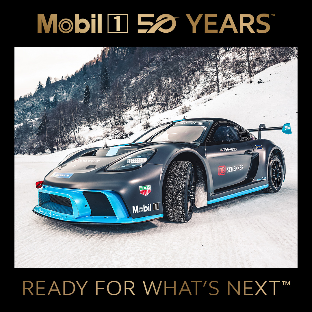 In January 2023, the electric power of the Porsche GT4 e-Performance and Mobil1 was unleashed in the snow at Sweden's Race of Champions. 

#Mobil1is50 #ReadyForWhatsNext #Mobil #Mobil1 #MobilUAE #EngineProtection #Mobillubricants #MobilOils #EngineCare #EngineOil