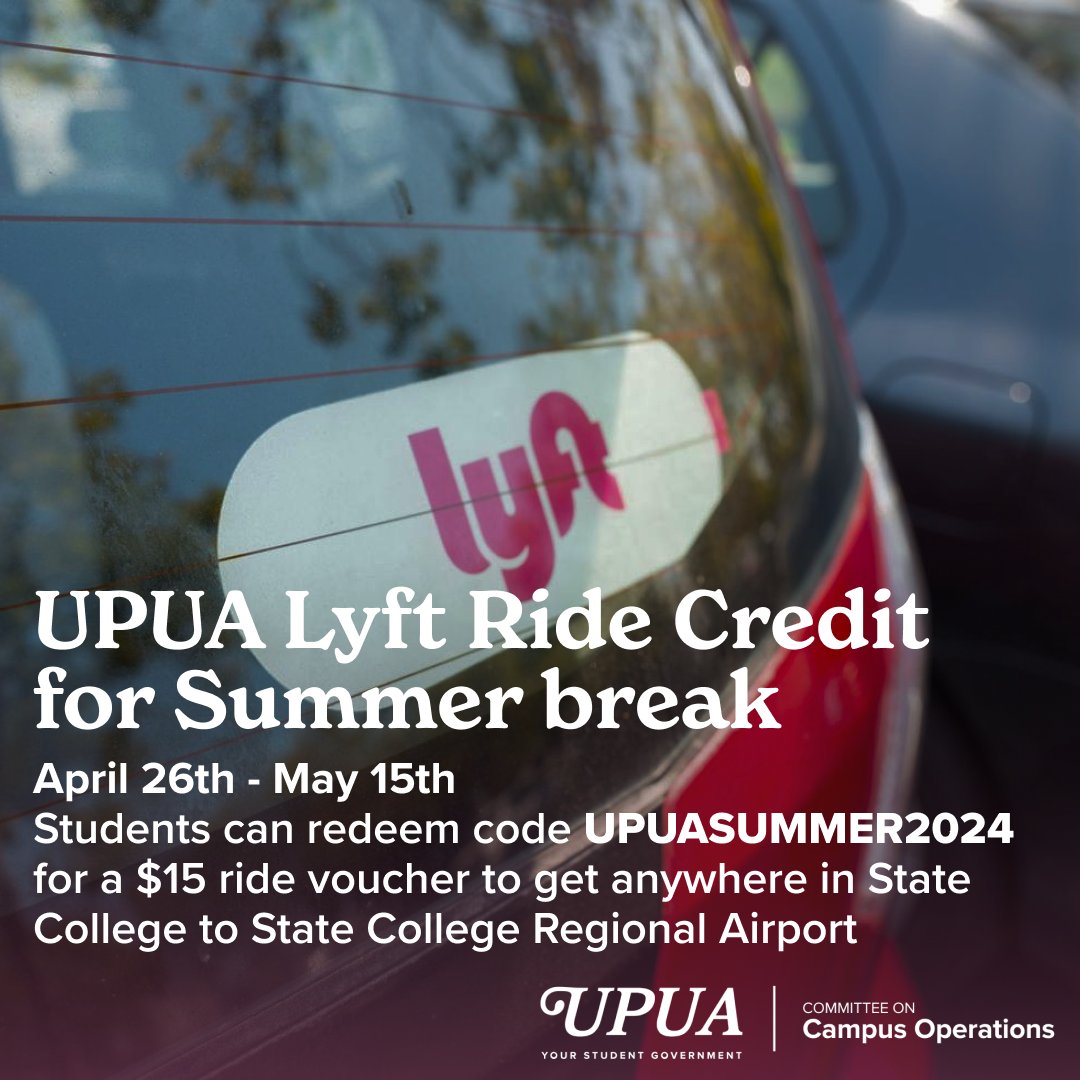 University Park Undergraduate Association tweet media